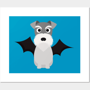 Schnauzer Halloween Fancy Dress Costume Posters and Art